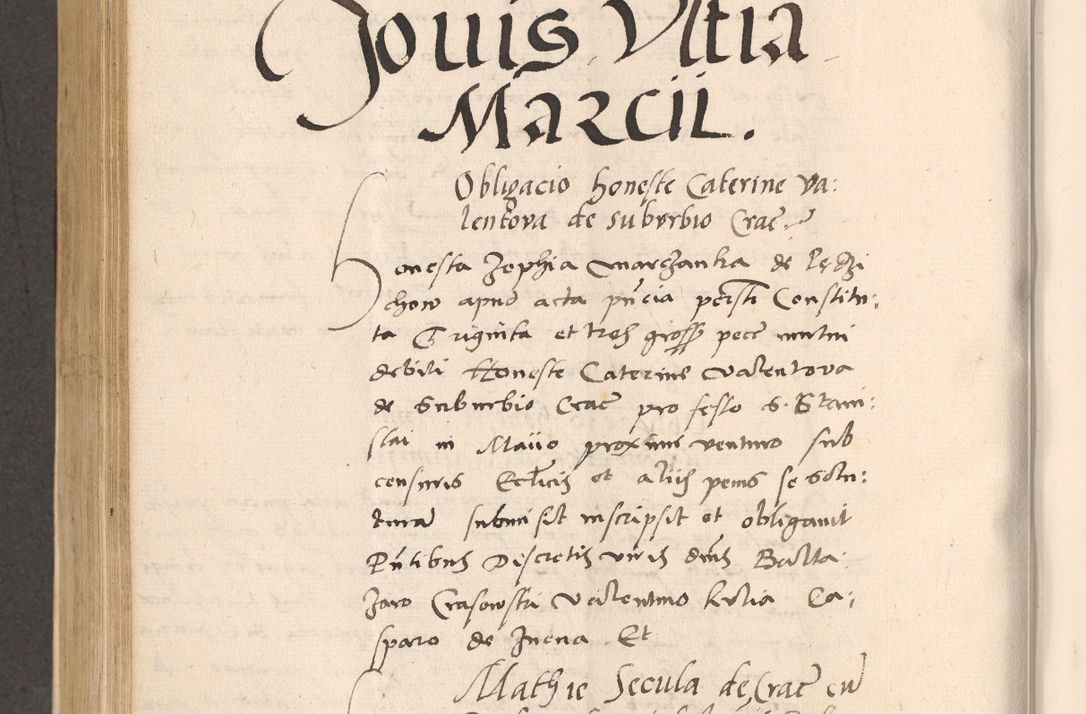 Zdjęcie nr 570 dla obiektu archiwalnego: Acta actorum, sententiarum diffinitivarum coram reverendo domino Petro Miscowski canonico et in spiritualibus vicario generali Cracoviensi ad annum Domini Mᵐᵘᵐ DXLVIᵗᵘᵐ, cuius indictio est quarta, pontificatus sanctissimi in Christo patris et domini nostri domini Pauli divina providencia pape tercii, a die tercia mensis Novembris, annus duodecimus (sic!) feliciter continuantur