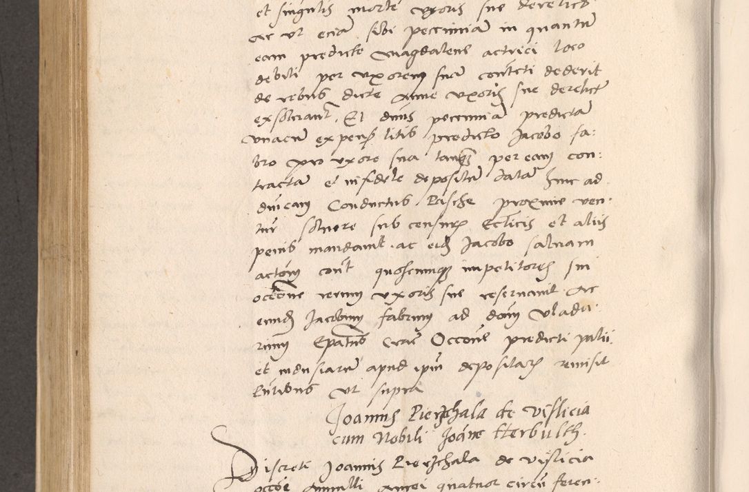 Zdjęcie nr 572 dla obiektu archiwalnego: Acta actorum, sententiarum diffinitivarum coram reverendo domino Petro Miscowski canonico et in spiritualibus vicario generali Cracoviensi ad annum Domini Mᵐᵘᵐ DXLVIᵗᵘᵐ, cuius indictio est quarta, pontificatus sanctissimi in Christo patris et domini nostri domini Pauli divina providencia pape tercii, a die tercia mensis Novembris, annus duodecimus (sic!) feliciter continuantur