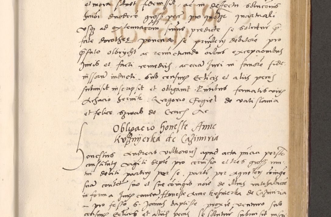 Zdjęcie nr 569 dla obiektu archiwalnego: Acta actorum, sententiarum diffinitivarum coram reverendo domino Petro Miscowski canonico et in spiritualibus vicario generali Cracoviensi ad annum Domini Mᵐᵘᵐ DXLVIᵗᵘᵐ, cuius indictio est quarta, pontificatus sanctissimi in Christo patris et domini nostri domini Pauli divina providencia pape tercii, a die tercia mensis Novembris, annus duodecimus (sic!) feliciter continuantur