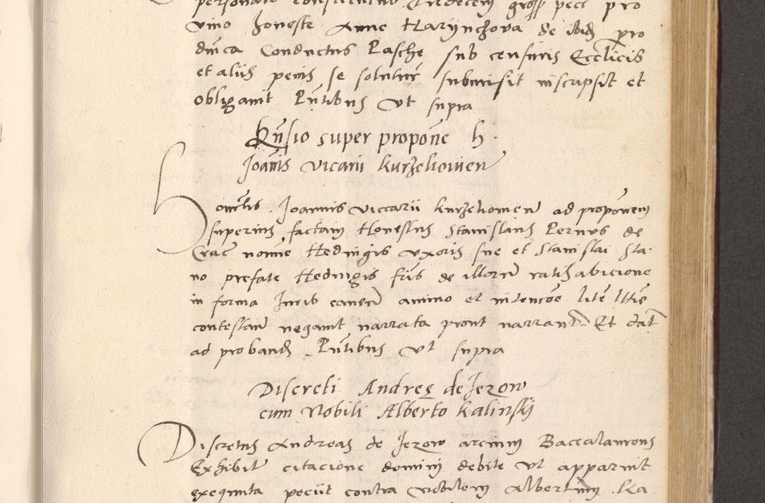 Zdjęcie nr 567 dla obiektu archiwalnego: Acta actorum, sententiarum diffinitivarum coram reverendo domino Petro Miscowski canonico et in spiritualibus vicario generali Cracoviensi ad annum Domini Mᵐᵘᵐ DXLVIᵗᵘᵐ, cuius indictio est quarta, pontificatus sanctissimi in Christo patris et domini nostri domini Pauli divina providencia pape tercii, a die tercia mensis Novembris, annus duodecimus (sic!) feliciter continuantur