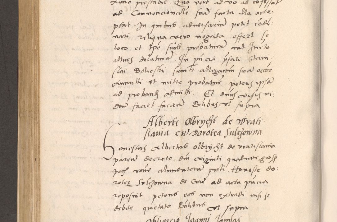 Zdjęcie nr 564 dla obiektu archiwalnego: Acta actorum, sententiarum diffinitivarum coram reverendo domino Petro Miscowski canonico et in spiritualibus vicario generali Cracoviensi ad annum Domini Mᵐᵘᵐ DXLVIᵗᵘᵐ, cuius indictio est quarta, pontificatus sanctissimi in Christo patris et domini nostri domini Pauli divina providencia pape tercii, a die tercia mensis Novembris, annus duodecimus (sic!) feliciter continuantur