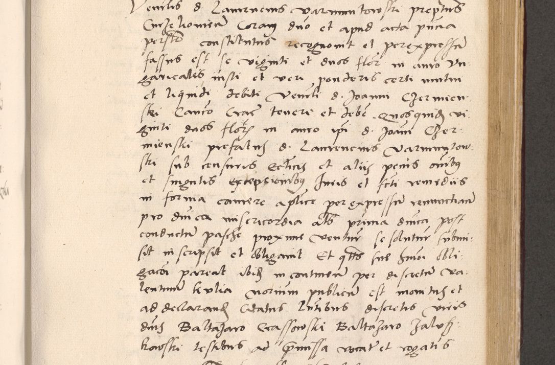 Zdjęcie nr 557 dla obiektu archiwalnego: Acta actorum, sententiarum diffinitivarum coram reverendo domino Petro Miscowski canonico et in spiritualibus vicario generali Cracoviensi ad annum Domini Mᵐᵘᵐ DXLVIᵗᵘᵐ, cuius indictio est quarta, pontificatus sanctissimi in Christo patris et domini nostri domini Pauli divina providencia pape tercii, a die tercia mensis Novembris, annus duodecimus (sic!) feliciter continuantur