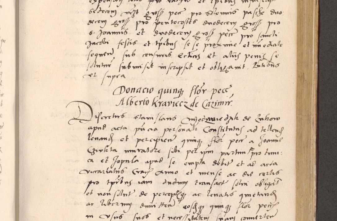 Zdjęcie nr 555 dla obiektu archiwalnego: Acta actorum, sententiarum diffinitivarum coram reverendo domino Petro Miscowski canonico et in spiritualibus vicario generali Cracoviensi ad annum Domini Mᵐᵘᵐ DXLVIᵗᵘᵐ, cuius indictio est quarta, pontificatus sanctissimi in Christo patris et domini nostri domini Pauli divina providencia pape tercii, a die tercia mensis Novembris, annus duodecimus (sic!) feliciter continuantur