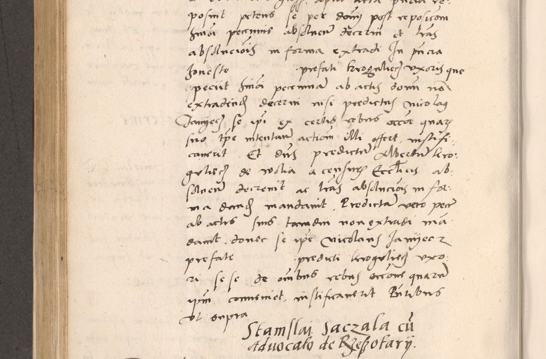 Zdjęcie nr 554 dla obiektu archiwalnego: Acta actorum, sententiarum diffinitivarum coram reverendo domino Petro Miscowski canonico et in spiritualibus vicario generali Cracoviensi ad annum Domini Mᵐᵘᵐ DXLVIᵗᵘᵐ, cuius indictio est quarta, pontificatus sanctissimi in Christo patris et domini nostri domini Pauli divina providencia pape tercii, a die tercia mensis Novembris, annus duodecimus (sic!) feliciter continuantur