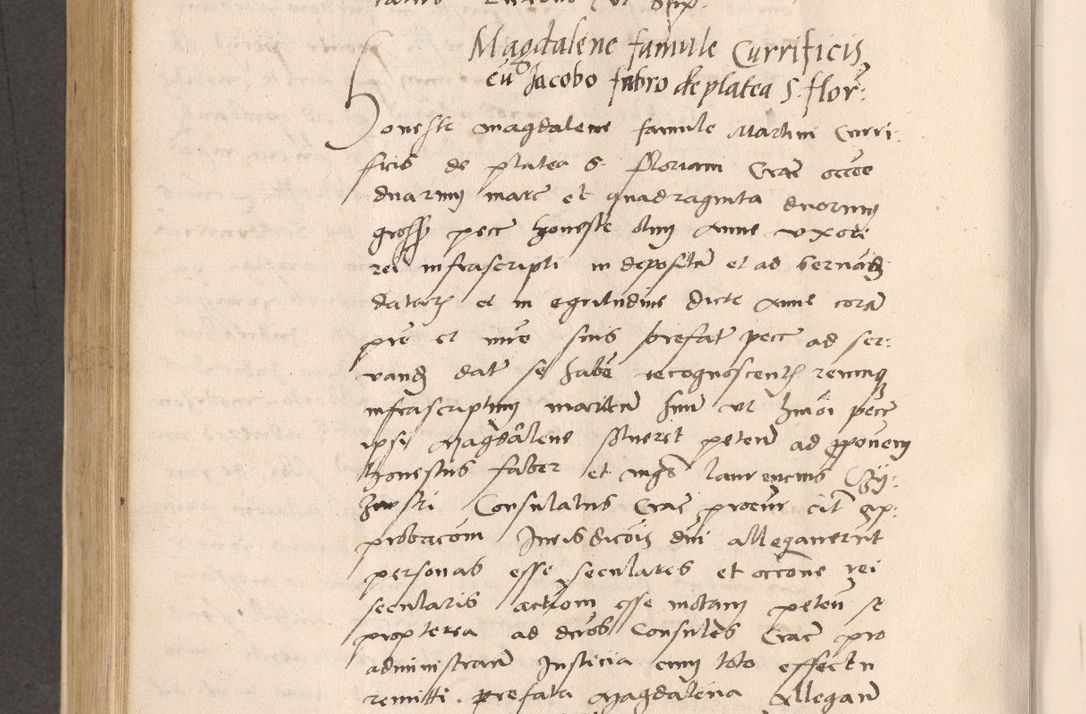 Zdjęcie nr 548 dla obiektu archiwalnego: Acta actorum, sententiarum diffinitivarum coram reverendo domino Petro Miscowski canonico et in spiritualibus vicario generali Cracoviensi ad annum Domini Mᵐᵘᵐ DXLVIᵗᵘᵐ, cuius indictio est quarta, pontificatus sanctissimi in Christo patris et domini nostri domini Pauli divina providencia pape tercii, a die tercia mensis Novembris, annus duodecimus (sic!) feliciter continuantur