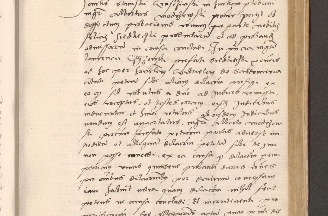 Zdjęcie nr 547 dla obiektu archiwalnego: Acta actorum, sententiarum diffinitivarum coram reverendo domino Petro Miscowski canonico et in spiritualibus vicario generali Cracoviensi ad annum Domini Mᵐᵘᵐ DXLVIᵗᵘᵐ, cuius indictio est quarta, pontificatus sanctissimi in Christo patris et domini nostri domini Pauli divina providencia pape tercii, a die tercia mensis Novembris, annus duodecimus (sic!) feliciter continuantur