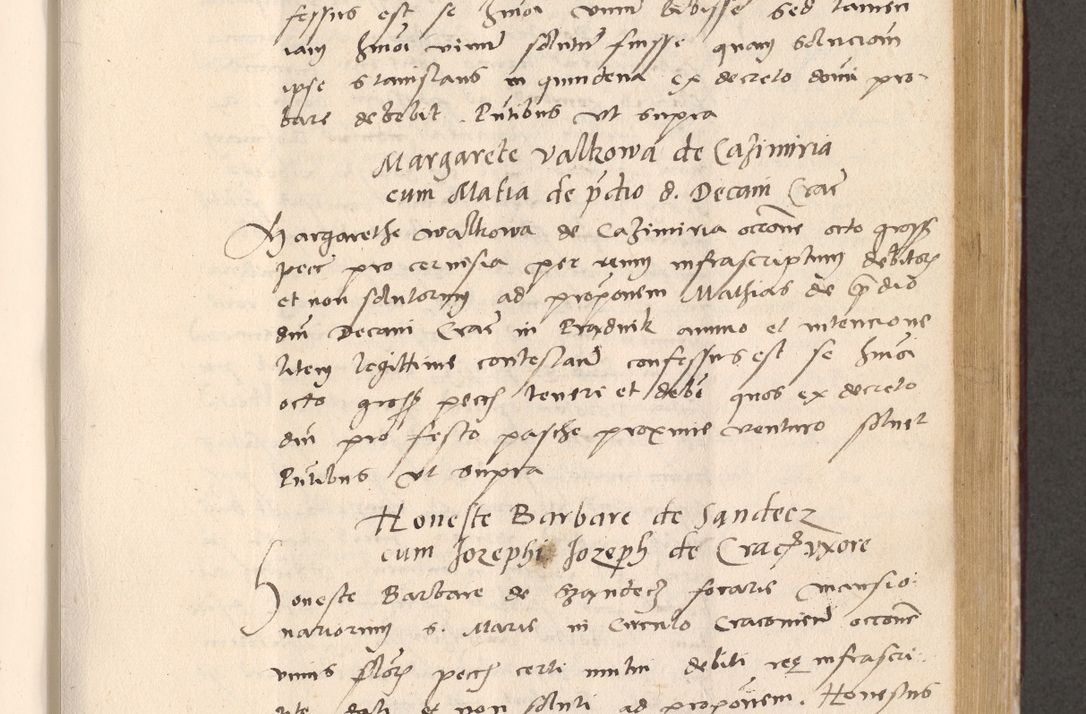 Zdjęcie nr 545 dla obiektu archiwalnego: Acta actorum, sententiarum diffinitivarum coram reverendo domino Petro Miscowski canonico et in spiritualibus vicario generali Cracoviensi ad annum Domini Mᵐᵘᵐ DXLVIᵗᵘᵐ, cuius indictio est quarta, pontificatus sanctissimi in Christo patris et domini nostri domini Pauli divina providencia pape tercii, a die tercia mensis Novembris, annus duodecimus (sic!) feliciter continuantur