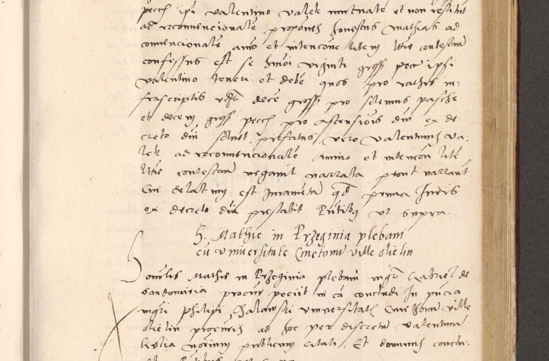 Zdjęcie nr 543 dla obiektu archiwalnego: Acta actorum, sententiarum diffinitivarum coram reverendo domino Petro Miscowski canonico et in spiritualibus vicario generali Cracoviensi ad annum Domini Mᵐᵘᵐ DXLVIᵗᵘᵐ, cuius indictio est quarta, pontificatus sanctissimi in Christo patris et domini nostri domini Pauli divina providencia pape tercii, a die tercia mensis Novembris, annus duodecimus (sic!) feliciter continuantur