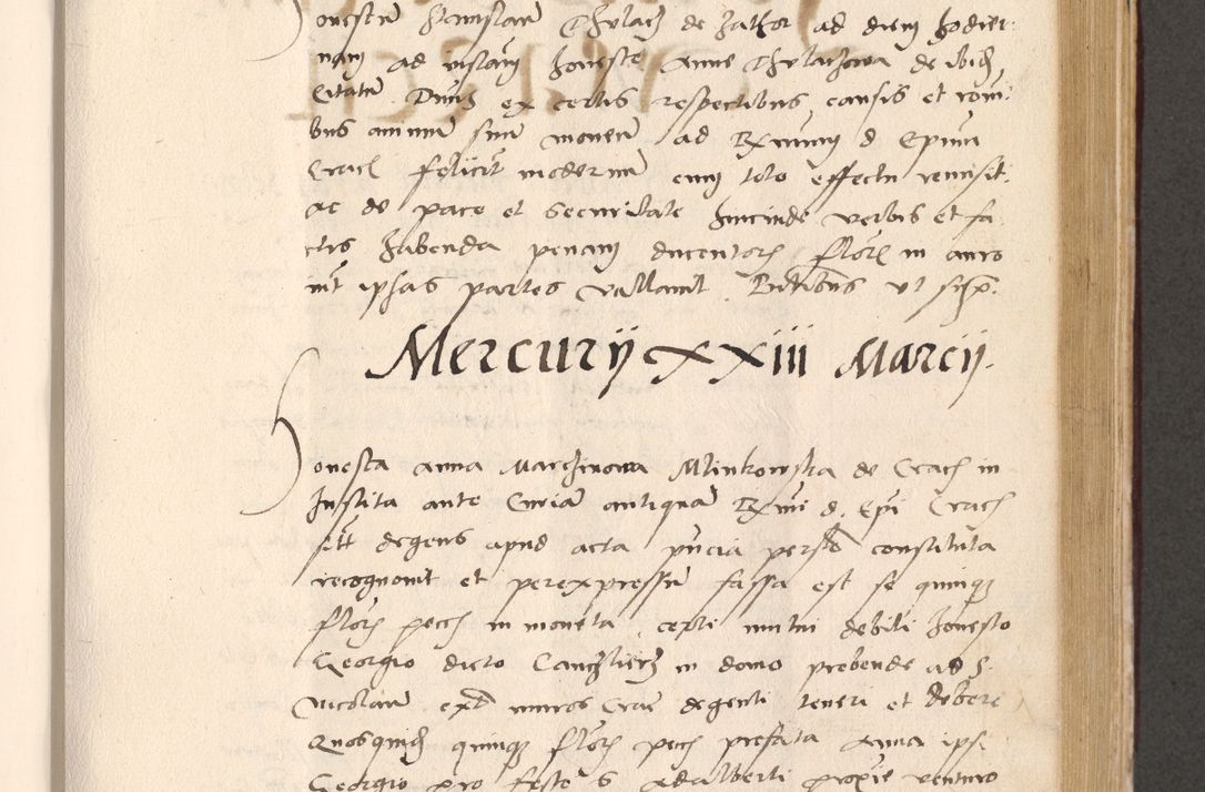 Zdjęcie nr 541 dla obiektu archiwalnego: Acta actorum, sententiarum diffinitivarum coram reverendo domino Petro Miscowski canonico et in spiritualibus vicario generali Cracoviensi ad annum Domini Mᵐᵘᵐ DXLVIᵗᵘᵐ, cuius indictio est quarta, pontificatus sanctissimi in Christo patris et domini nostri domini Pauli divina providencia pape tercii, a die tercia mensis Novembris, annus duodecimus (sic!) feliciter continuantur