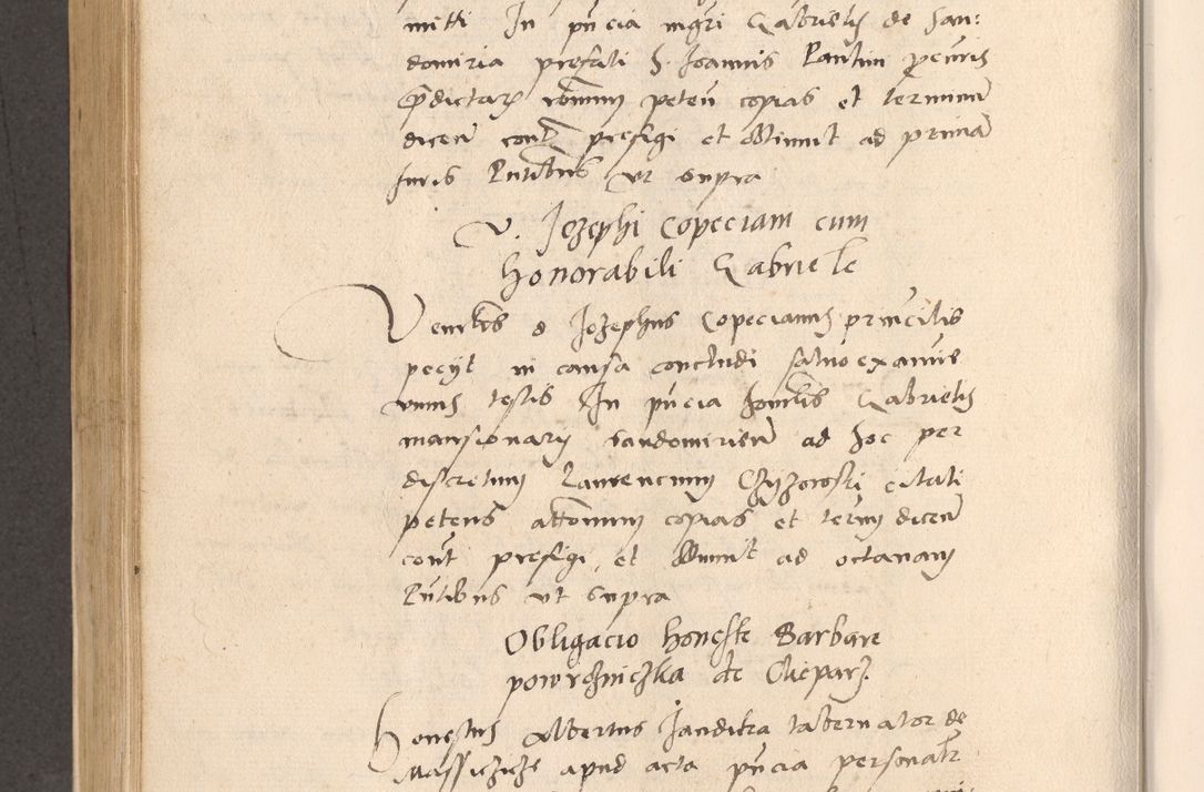 Zdjęcie nr 538 dla obiektu archiwalnego: Acta actorum, sententiarum diffinitivarum coram reverendo domino Petro Miscowski canonico et in spiritualibus vicario generali Cracoviensi ad annum Domini Mᵐᵘᵐ DXLVIᵗᵘᵐ, cuius indictio est quarta, pontificatus sanctissimi in Christo patris et domini nostri domini Pauli divina providencia pape tercii, a die tercia mensis Novembris, annus duodecimus (sic!) feliciter continuantur