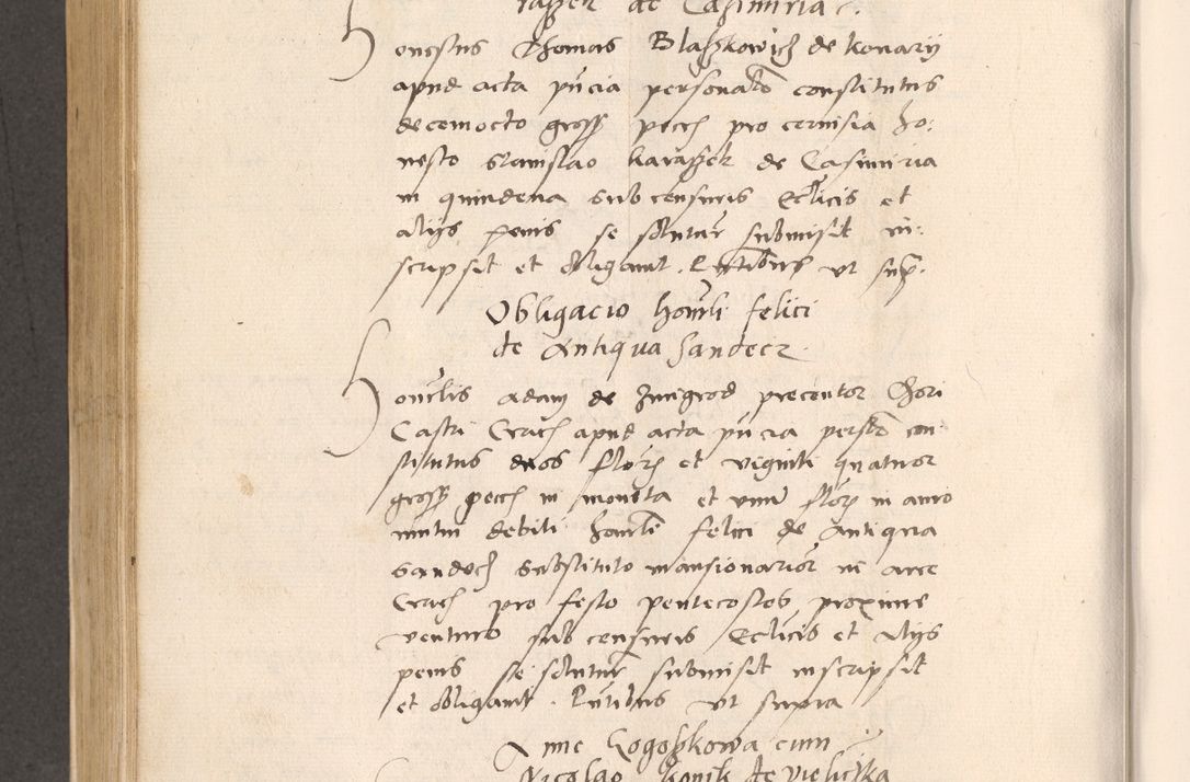 Zdjęcie nr 540 dla obiektu archiwalnego: Acta actorum, sententiarum diffinitivarum coram reverendo domino Petro Miscowski canonico et in spiritualibus vicario generali Cracoviensi ad annum Domini Mᵐᵘᵐ DXLVIᵗᵘᵐ, cuius indictio est quarta, pontificatus sanctissimi in Christo patris et domini nostri domini Pauli divina providencia pape tercii, a die tercia mensis Novembris, annus duodecimus (sic!) feliciter continuantur