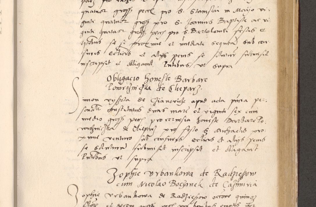 Zdjęcie nr 539 dla obiektu archiwalnego: Acta actorum, sententiarum diffinitivarum coram reverendo domino Petro Miscowski canonico et in spiritualibus vicario generali Cracoviensi ad annum Domini Mᵐᵘᵐ DXLVIᵗᵘᵐ, cuius indictio est quarta, pontificatus sanctissimi in Christo patris et domini nostri domini Pauli divina providencia pape tercii, a die tercia mensis Novembris, annus duodecimus (sic!) feliciter continuantur