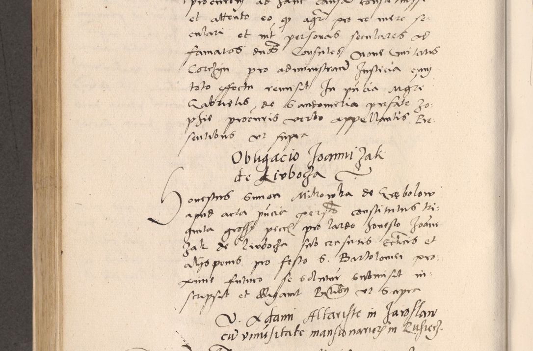 Zdjęcie nr 534 dla obiektu archiwalnego: Acta actorum, sententiarum diffinitivarum coram reverendo domino Petro Miscowski canonico et in spiritualibus vicario generali Cracoviensi ad annum Domini Mᵐᵘᵐ DXLVIᵗᵘᵐ, cuius indictio est quarta, pontificatus sanctissimi in Christo patris et domini nostri domini Pauli divina providencia pape tercii, a die tercia mensis Novembris, annus duodecimus (sic!) feliciter continuantur
