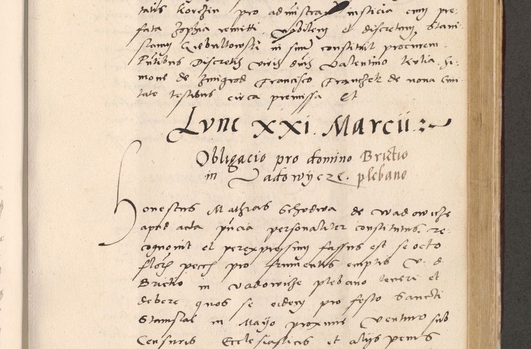 Zdjęcie nr 531 dla obiektu archiwalnego: Acta actorum, sententiarum diffinitivarum coram reverendo domino Petro Miscowski canonico et in spiritualibus vicario generali Cracoviensi ad annum Domini Mᵐᵘᵐ DXLVIᵗᵘᵐ, cuius indictio est quarta, pontificatus sanctissimi in Christo patris et domini nostri domini Pauli divina providencia pape tercii, a die tercia mensis Novembris, annus duodecimus (sic!) feliciter continuantur