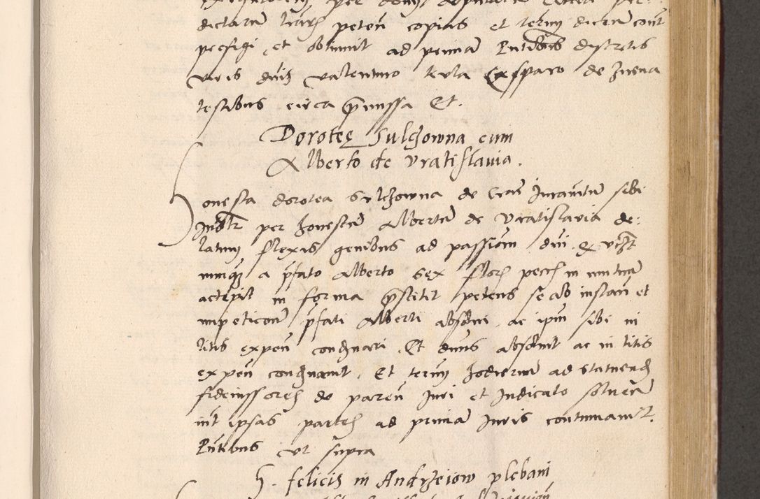 Zdjęcie nr 529 dla obiektu archiwalnego: Acta actorum, sententiarum diffinitivarum coram reverendo domino Petro Miscowski canonico et in spiritualibus vicario generali Cracoviensi ad annum Domini Mᵐᵘᵐ DXLVIᵗᵘᵐ, cuius indictio est quarta, pontificatus sanctissimi in Christo patris et domini nostri domini Pauli divina providencia pape tercii, a die tercia mensis Novembris, annus duodecimus (sic!) feliciter continuantur