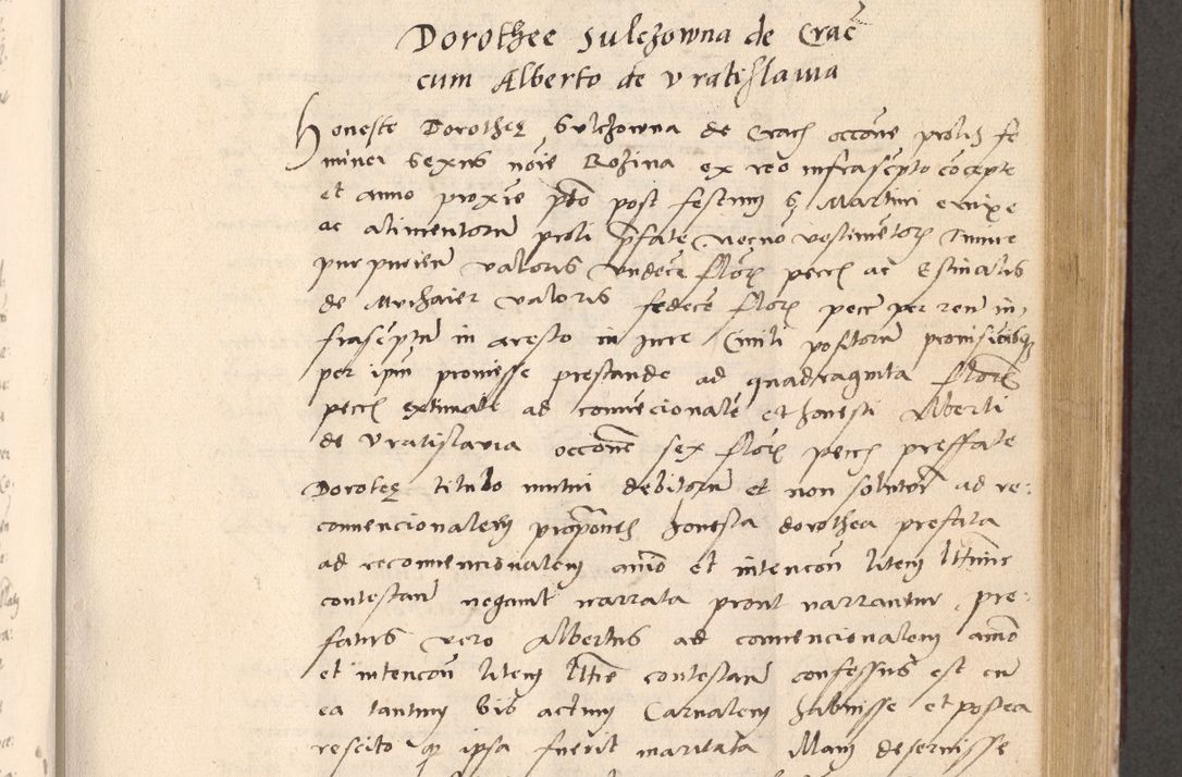 Zdjęcie nr 523 dla obiektu archiwalnego: Acta actorum, sententiarum diffinitivarum coram reverendo domino Petro Miscowski canonico et in spiritualibus vicario generali Cracoviensi ad annum Domini Mᵐᵘᵐ DXLVIᵗᵘᵐ, cuius indictio est quarta, pontificatus sanctissimi in Christo patris et domini nostri domini Pauli divina providencia pape tercii, a die tercia mensis Novembris, annus duodecimus (sic!) feliciter continuantur