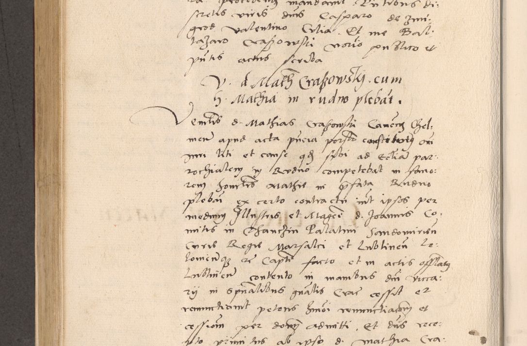 Zdjęcie nr 522 dla obiektu archiwalnego: Acta actorum, sententiarum diffinitivarum coram reverendo domino Petro Miscowski canonico et in spiritualibus vicario generali Cracoviensi ad annum Domini Mᵐᵘᵐ DXLVIᵗᵘᵐ, cuius indictio est quarta, pontificatus sanctissimi in Christo patris et domini nostri domini Pauli divina providencia pape tercii, a die tercia mensis Novembris, annus duodecimus (sic!) feliciter continuantur