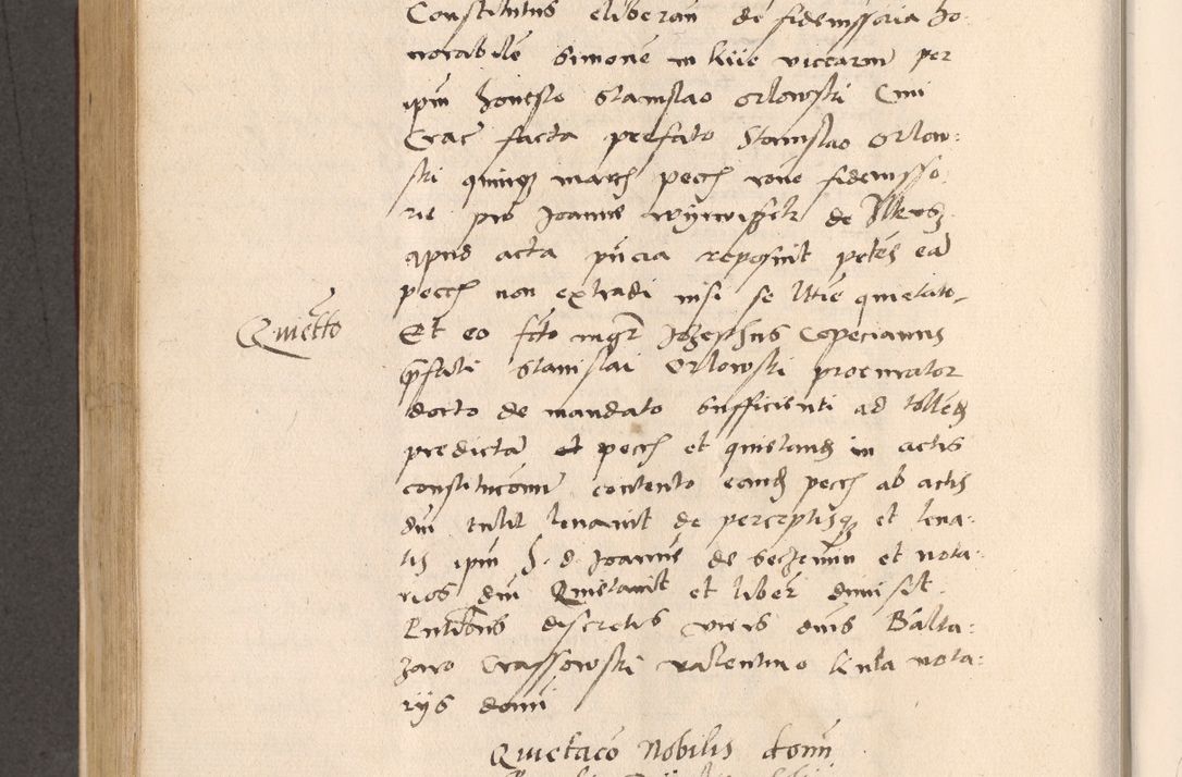 Zdjęcie nr 518 dla obiektu archiwalnego: Acta actorum, sententiarum diffinitivarum coram reverendo domino Petro Miscowski canonico et in spiritualibus vicario generali Cracoviensi ad annum Domini Mᵐᵘᵐ DXLVIᵗᵘᵐ, cuius indictio est quarta, pontificatus sanctissimi in Christo patris et domini nostri domini Pauli divina providencia pape tercii, a die tercia mensis Novembris, annus duodecimus (sic!) feliciter continuantur
