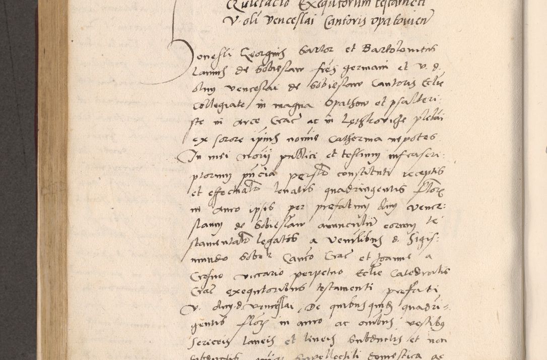 Zdjęcie nr 514 dla obiektu archiwalnego: Acta actorum, sententiarum diffinitivarum coram reverendo domino Petro Miscowski canonico et in spiritualibus vicario generali Cracoviensi ad annum Domini Mᵐᵘᵐ DXLVIᵗᵘᵐ, cuius indictio est quarta, pontificatus sanctissimi in Christo patris et domini nostri domini Pauli divina providencia pape tercii, a die tercia mensis Novembris, annus duodecimus (sic!) feliciter continuantur