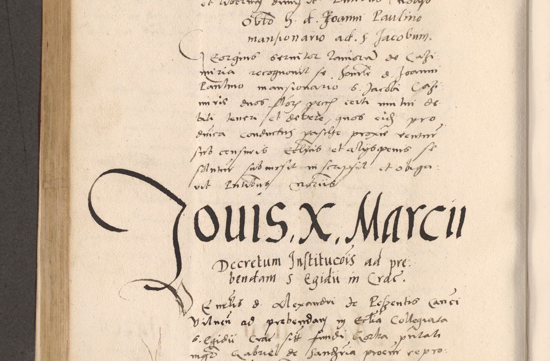 Zdjęcie nr 512 dla obiektu archiwalnego: Acta actorum, sententiarum diffinitivarum coram reverendo domino Petro Miscowski canonico et in spiritualibus vicario generali Cracoviensi ad annum Domini Mᵐᵘᵐ DXLVIᵗᵘᵐ, cuius indictio est quarta, pontificatus sanctissimi in Christo patris et domini nostri domini Pauli divina providencia pape tercii, a die tercia mensis Novembris, annus duodecimus (sic!) feliciter continuantur