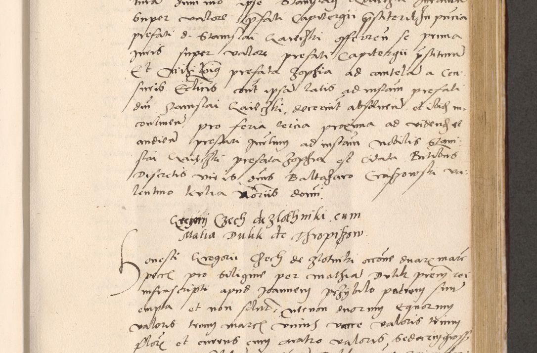 Zdjęcie nr 517 dla obiektu archiwalnego: Acta actorum, sententiarum diffinitivarum coram reverendo domino Petro Miscowski canonico et in spiritualibus vicario generali Cracoviensi ad annum Domini Mᵐᵘᵐ DXLVIᵗᵘᵐ, cuius indictio est quarta, pontificatus sanctissimi in Christo patris et domini nostri domini Pauli divina providencia pape tercii, a die tercia mensis Novembris, annus duodecimus (sic!) feliciter continuantur