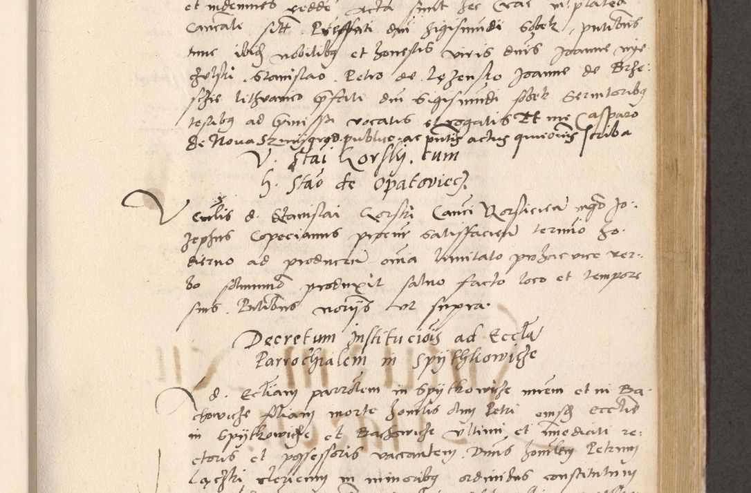 Zdjęcie nr 515 dla obiektu archiwalnego: Acta actorum, sententiarum diffinitivarum coram reverendo domino Petro Miscowski canonico et in spiritualibus vicario generali Cracoviensi ad annum Domini Mᵐᵘᵐ DXLVIᵗᵘᵐ, cuius indictio est quarta, pontificatus sanctissimi in Christo patris et domini nostri domini Pauli divina providencia pape tercii, a die tercia mensis Novembris, annus duodecimus (sic!) feliciter continuantur