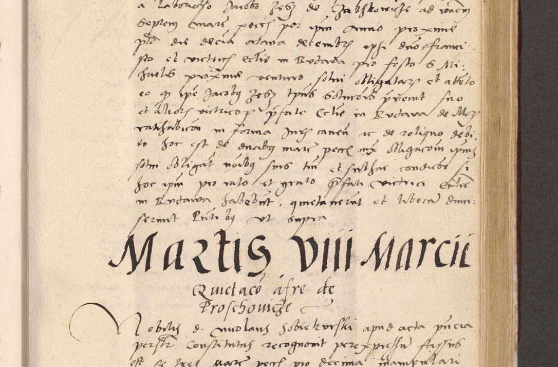 Zdjęcie nr 507 dla obiektu archiwalnego: Acta actorum, sententiarum diffinitivarum coram reverendo domino Petro Miscowski canonico et in spiritualibus vicario generali Cracoviensi ad annum Domini Mᵐᵘᵐ DXLVIᵗᵘᵐ, cuius indictio est quarta, pontificatus sanctissimi in Christo patris et domini nostri domini Pauli divina providencia pape tercii, a die tercia mensis Novembris, annus duodecimus (sic!) feliciter continuantur
