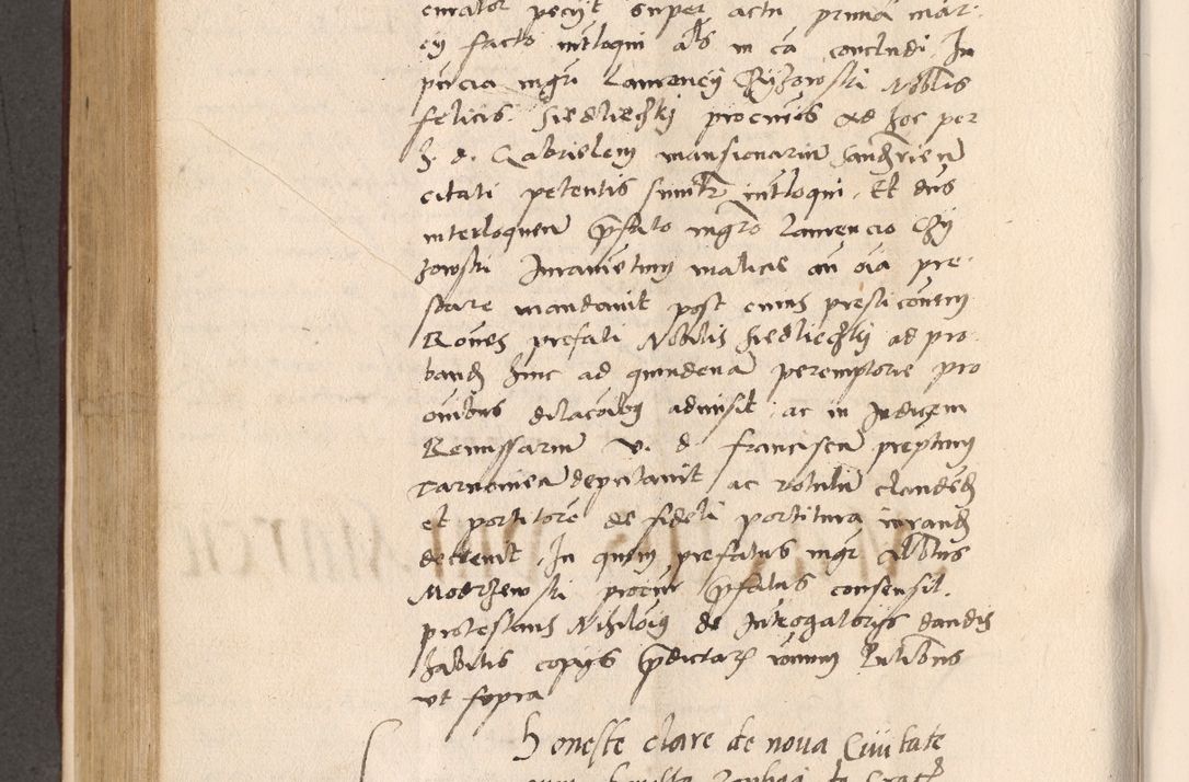 Zdjęcie nr 508 dla obiektu archiwalnego: Acta actorum, sententiarum diffinitivarum coram reverendo domino Petro Miscowski canonico et in spiritualibus vicario generali Cracoviensi ad annum Domini Mᵐᵘᵐ DXLVIᵗᵘᵐ, cuius indictio est quarta, pontificatus sanctissimi in Christo patris et domini nostri domini Pauli divina providencia pape tercii, a die tercia mensis Novembris, annus duodecimus (sic!) feliciter continuantur
