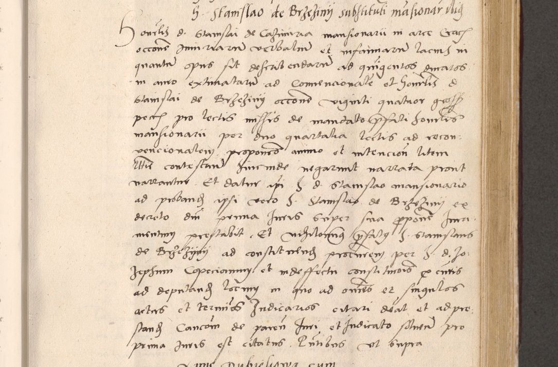Zdjęcie nr 505 dla obiektu archiwalnego: Acta actorum, sententiarum diffinitivarum coram reverendo domino Petro Miscowski canonico et in spiritualibus vicario generali Cracoviensi ad annum Domini Mᵐᵘᵐ DXLVIᵗᵘᵐ, cuius indictio est quarta, pontificatus sanctissimi in Christo patris et domini nostri domini Pauli divina providencia pape tercii, a die tercia mensis Novembris, annus duodecimus (sic!) feliciter continuantur