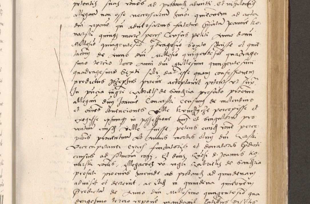 Zdjęcie nr 503 dla obiektu archiwalnego: Acta actorum, sententiarum diffinitivarum coram reverendo domino Petro Miscowski canonico et in spiritualibus vicario generali Cracoviensi ad annum Domini Mᵐᵘᵐ DXLVIᵗᵘᵐ, cuius indictio est quarta, pontificatus sanctissimi in Christo patris et domini nostri domini Pauli divina providencia pape tercii, a die tercia mensis Novembris, annus duodecimus (sic!) feliciter continuantur