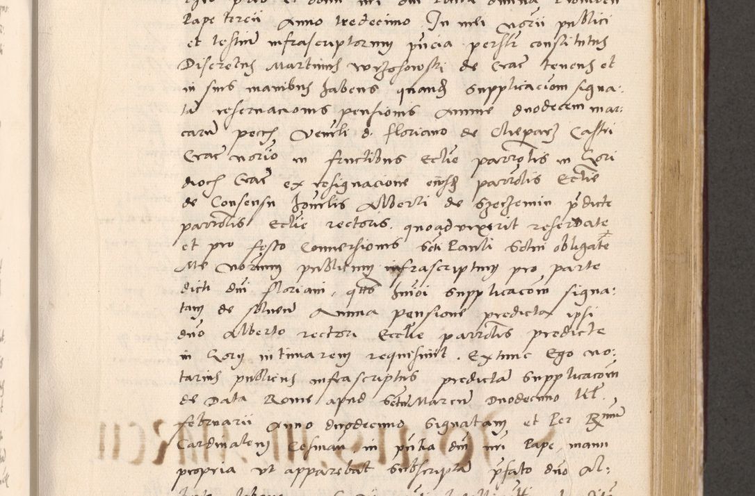 Zdjęcie nr 497 dla obiektu archiwalnego: Acta actorum, sententiarum diffinitivarum coram reverendo domino Petro Miscowski canonico et in spiritualibus vicario generali Cracoviensi ad annum Domini Mᵐᵘᵐ DXLVIᵗᵘᵐ, cuius indictio est quarta, pontificatus sanctissimi in Christo patris et domini nostri domini Pauli divina providencia pape tercii, a die tercia mensis Novembris, annus duodecimus (sic!) feliciter continuantur
