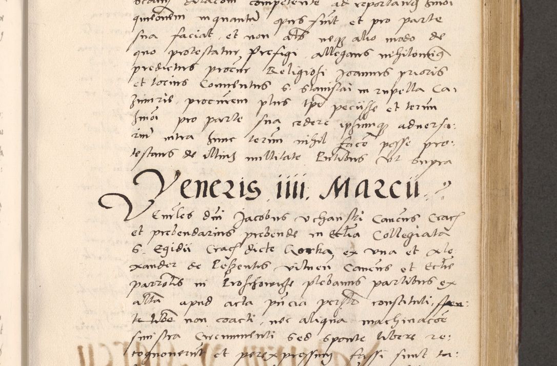 Zdjęcie nr 501 dla obiektu archiwalnego: Acta actorum, sententiarum diffinitivarum coram reverendo domino Petro Miscowski canonico et in spiritualibus vicario generali Cracoviensi ad annum Domini Mᵐᵘᵐ DXLVIᵗᵘᵐ, cuius indictio est quarta, pontificatus sanctissimi in Christo patris et domini nostri domini Pauli divina providencia pape tercii, a die tercia mensis Novembris, annus duodecimus (sic!) feliciter continuantur