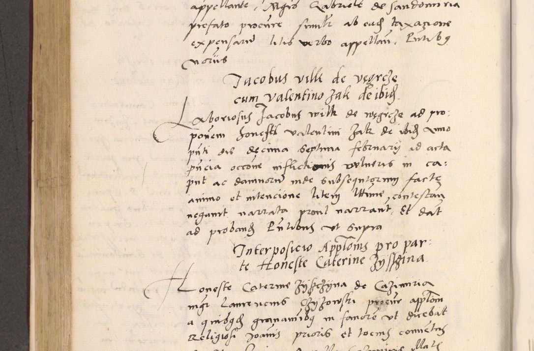 Zdjęcie nr 500 dla obiektu archiwalnego: Acta actorum, sententiarum diffinitivarum coram reverendo domino Petro Miscowski canonico et in spiritualibus vicario generali Cracoviensi ad annum Domini Mᵐᵘᵐ DXLVIᵗᵘᵐ, cuius indictio est quarta, pontificatus sanctissimi in Christo patris et domini nostri domini Pauli divina providencia pape tercii, a die tercia mensis Novembris, annus duodecimus (sic!) feliciter continuantur