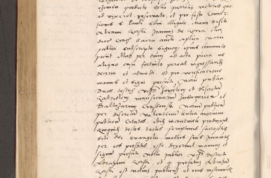 Zdjęcie nr 496 dla obiektu archiwalnego: Acta actorum, sententiarum diffinitivarum coram reverendo domino Petro Miscowski canonico et in spiritualibus vicario generali Cracoviensi ad annum Domini Mᵐᵘᵐ DXLVIᵗᵘᵐ, cuius indictio est quarta, pontificatus sanctissimi in Christo patris et domini nostri domini Pauli divina providencia pape tercii, a die tercia mensis Novembris, annus duodecimus (sic!) feliciter continuantur