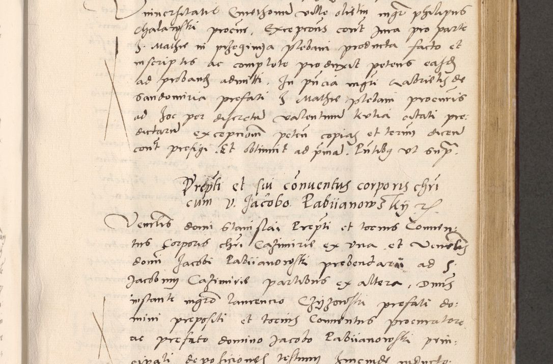 Zdjęcie nr 495 dla obiektu archiwalnego: Acta actorum, sententiarum diffinitivarum coram reverendo domino Petro Miscowski canonico et in spiritualibus vicario generali Cracoviensi ad annum Domini Mᵐᵘᵐ DXLVIᵗᵘᵐ, cuius indictio est quarta, pontificatus sanctissimi in Christo patris et domini nostri domini Pauli divina providencia pape tercii, a die tercia mensis Novembris, annus duodecimus (sic!) feliciter continuantur