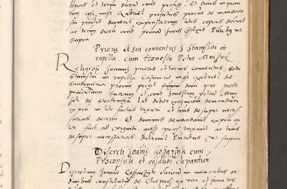 Zdjęcie nr 493 dla obiektu archiwalnego: Acta actorum, sententiarum diffinitivarum coram reverendo domino Petro Miscowski canonico et in spiritualibus vicario generali Cracoviensi ad annum Domini Mᵐᵘᵐ DXLVIᵗᵘᵐ, cuius indictio est quarta, pontificatus sanctissimi in Christo patris et domini nostri domini Pauli divina providencia pape tercii, a die tercia mensis Novembris, annus duodecimus (sic!) feliciter continuantur