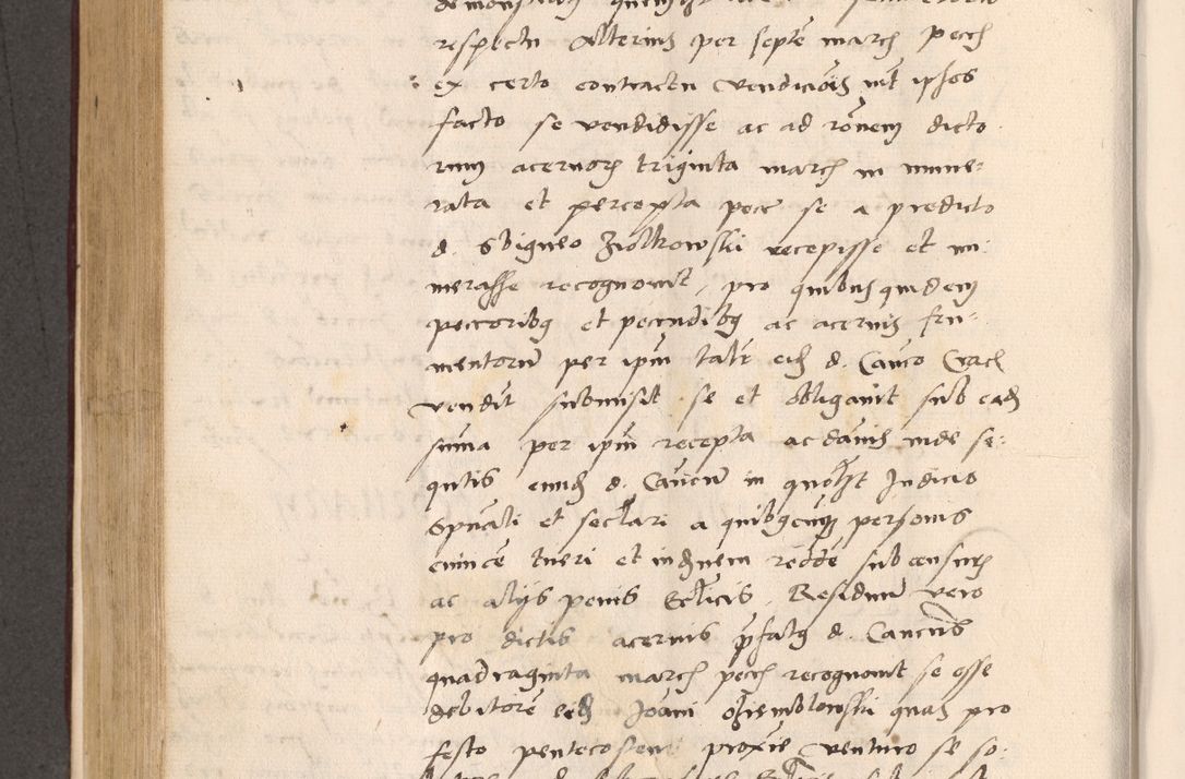 Zdjęcie nr 490 dla obiektu archiwalnego: Acta actorum, sententiarum diffinitivarum coram reverendo domino Petro Miscowski canonico et in spiritualibus vicario generali Cracoviensi ad annum Domini Mᵐᵘᵐ DXLVIᵗᵘᵐ, cuius indictio est quarta, pontificatus sanctissimi in Christo patris et domini nostri domini Pauli divina providencia pape tercii, a die tercia mensis Novembris, annus duodecimus (sic!) feliciter continuantur