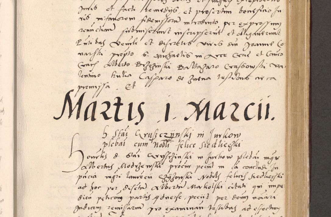 Zdjęcie nr 491 dla obiektu archiwalnego: Acta actorum, sententiarum diffinitivarum coram reverendo domino Petro Miscowski canonico et in spiritualibus vicario generali Cracoviensi ad annum Domini Mᵐᵘᵐ DXLVIᵗᵘᵐ, cuius indictio est quarta, pontificatus sanctissimi in Christo patris et domini nostri domini Pauli divina providencia pape tercii, a die tercia mensis Novembris, annus duodecimus (sic!) feliciter continuantur