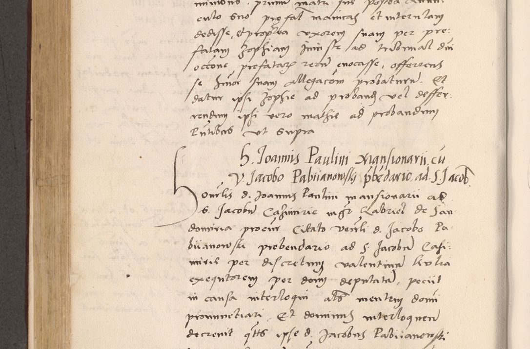 Zdjęcie nr 484 dla obiektu archiwalnego: Acta actorum, sententiarum diffinitivarum coram reverendo domino Petro Miscowski canonico et in spiritualibus vicario generali Cracoviensi ad annum Domini Mᵐᵘᵐ DXLVIᵗᵘᵐ, cuius indictio est quarta, pontificatus sanctissimi in Christo patris et domini nostri domini Pauli divina providencia pape tercii, a die tercia mensis Novembris, annus duodecimus (sic!) feliciter continuantur