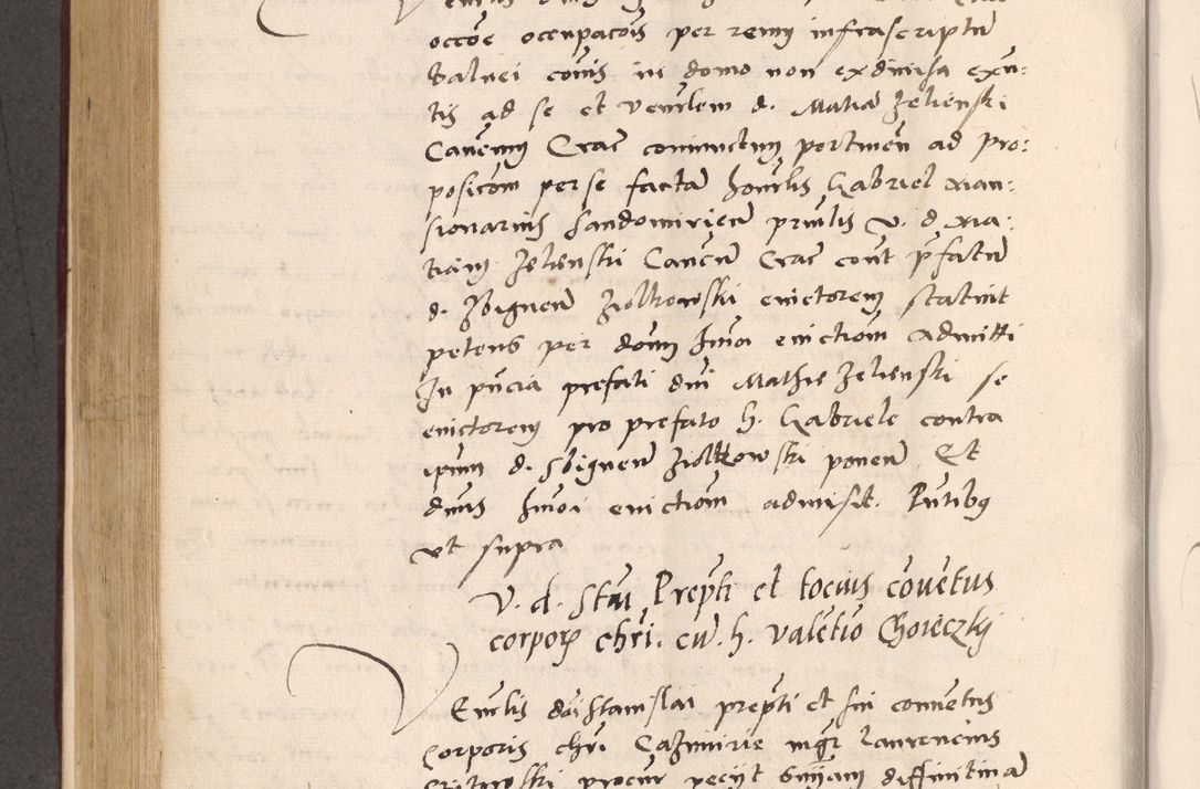 Zdjęcie nr 488 dla obiektu archiwalnego: Acta actorum, sententiarum diffinitivarum coram reverendo domino Petro Miscowski canonico et in spiritualibus vicario generali Cracoviensi ad annum Domini Mᵐᵘᵐ DXLVIᵗᵘᵐ, cuius indictio est quarta, pontificatus sanctissimi in Christo patris et domini nostri domini Pauli divina providencia pape tercii, a die tercia mensis Novembris, annus duodecimus (sic!) feliciter continuantur