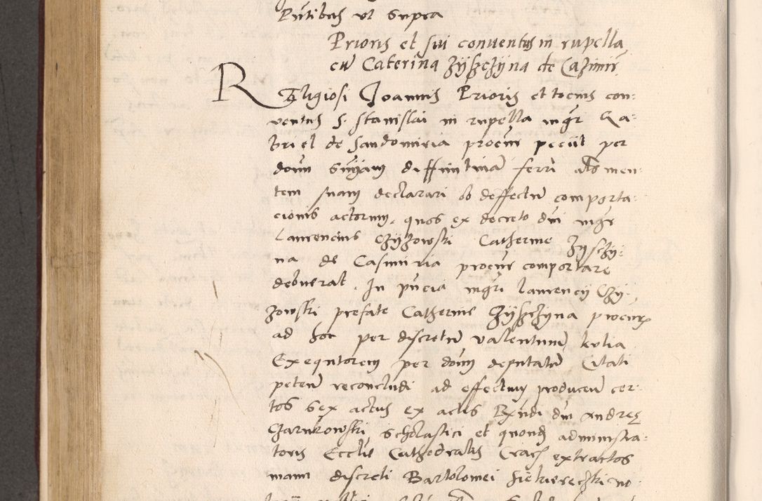 Zdjęcie nr 486 dla obiektu archiwalnego: Acta actorum, sententiarum diffinitivarum coram reverendo domino Petro Miscowski canonico et in spiritualibus vicario generali Cracoviensi ad annum Domini Mᵐᵘᵐ DXLVIᵗᵘᵐ, cuius indictio est quarta, pontificatus sanctissimi in Christo patris et domini nostri domini Pauli divina providencia pape tercii, a die tercia mensis Novembris, annus duodecimus (sic!) feliciter continuantur