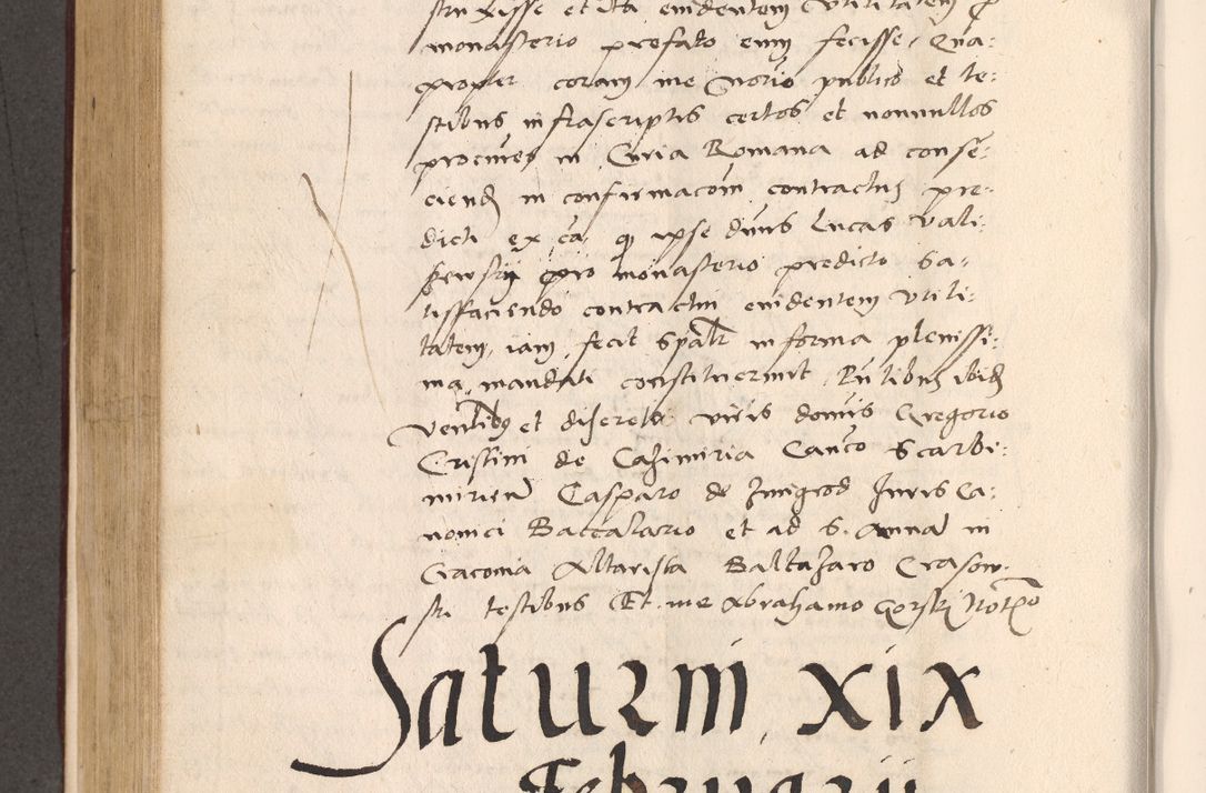 Zdjęcie nr 480 dla obiektu archiwalnego: Acta actorum, sententiarum diffinitivarum coram reverendo domino Petro Miscowski canonico et in spiritualibus vicario generali Cracoviensi ad annum Domini Mᵐᵘᵐ DXLVIᵗᵘᵐ, cuius indictio est quarta, pontificatus sanctissimi in Christo patris et domini nostri domini Pauli divina providencia pape tercii, a die tercia mensis Novembris, annus duodecimus (sic!) feliciter continuantur