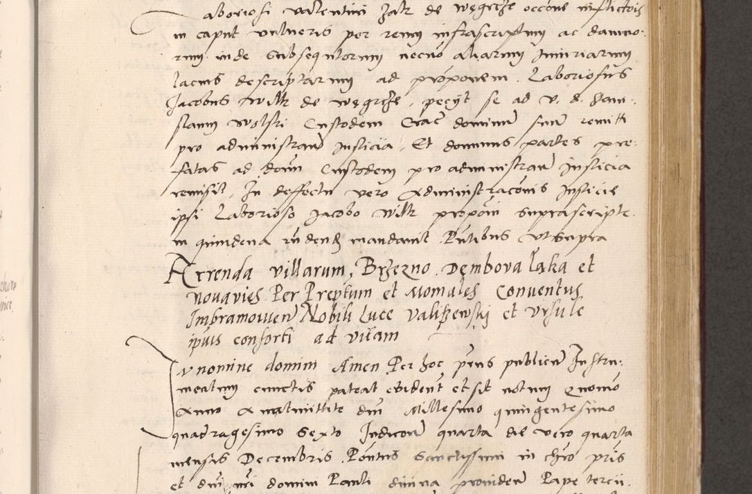 Zdjęcie nr 477 dla obiektu archiwalnego: Acta actorum, sententiarum diffinitivarum coram reverendo domino Petro Miscowski canonico et in spiritualibus vicario generali Cracoviensi ad annum Domini Mᵐᵘᵐ DXLVIᵗᵘᵐ, cuius indictio est quarta, pontificatus sanctissimi in Christo patris et domini nostri domini Pauli divina providencia pape tercii, a die tercia mensis Novembris, annus duodecimus (sic!) feliciter continuantur