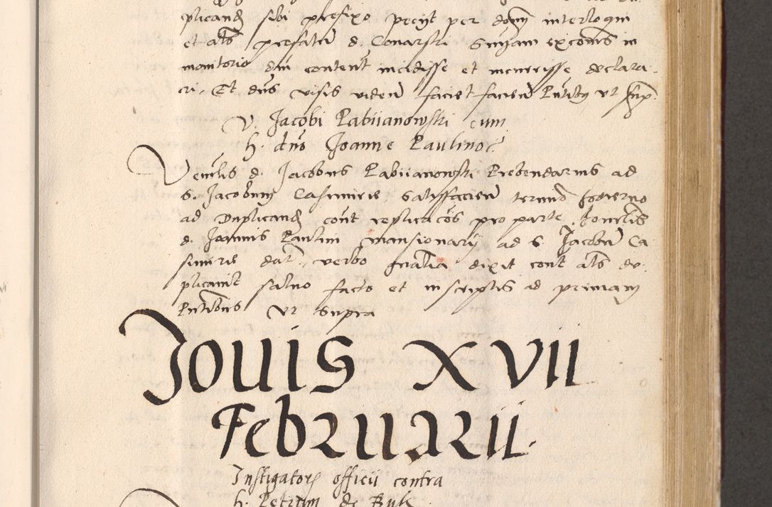 Zdjęcie nr 473 dla obiektu archiwalnego: Acta actorum, sententiarum diffinitivarum coram reverendo domino Petro Miscowski canonico et in spiritualibus vicario generali Cracoviensi ad annum Domini Mᵐᵘᵐ DXLVIᵗᵘᵐ, cuius indictio est quarta, pontificatus sanctissimi in Christo patris et domini nostri domini Pauli divina providencia pape tercii, a die tercia mensis Novembris, annus duodecimus (sic!) feliciter continuantur