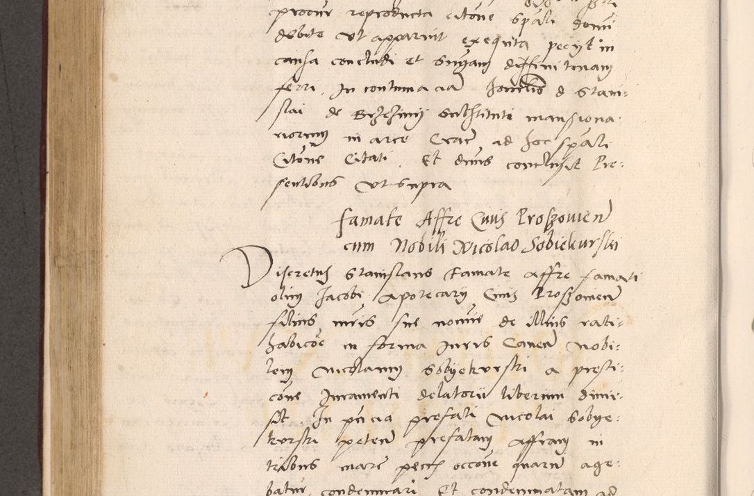 Zdjęcie nr 472 dla obiektu archiwalnego: Acta actorum, sententiarum diffinitivarum coram reverendo domino Petro Miscowski canonico et in spiritualibus vicario generali Cracoviensi ad annum Domini Mᵐᵘᵐ DXLVIᵗᵘᵐ, cuius indictio est quarta, pontificatus sanctissimi in Christo patris et domini nostri domini Pauli divina providencia pape tercii, a die tercia mensis Novembris, annus duodecimus (sic!) feliciter continuantur