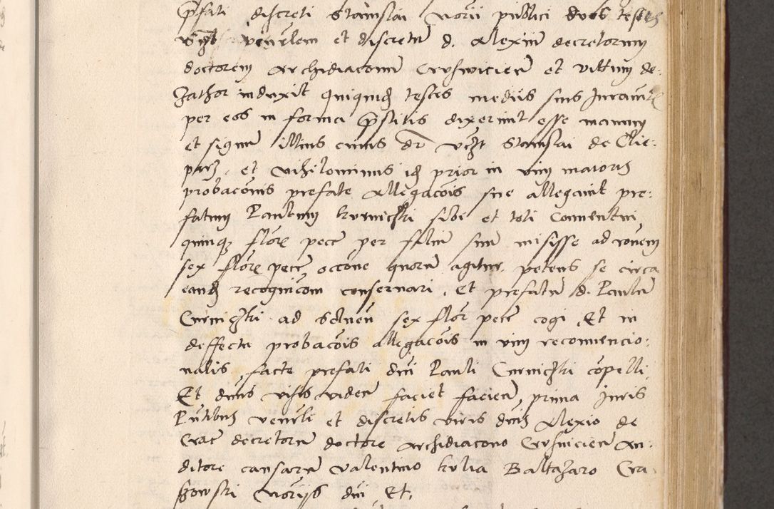 Zdjęcie nr 471 dla obiektu archiwalnego: Acta actorum, sententiarum diffinitivarum coram reverendo domino Petro Miscowski canonico et in spiritualibus vicario generali Cracoviensi ad annum Domini Mᵐᵘᵐ DXLVIᵗᵘᵐ, cuius indictio est quarta, pontificatus sanctissimi in Christo patris et domini nostri domini Pauli divina providencia pape tercii, a die tercia mensis Novembris, annus duodecimus (sic!) feliciter continuantur