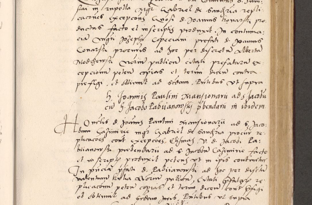 Zdjęcie nr 463 dla obiektu archiwalnego: Acta actorum, sententiarum diffinitivarum coram reverendo domino Petro Miscowski canonico et in spiritualibus vicario generali Cracoviensi ad annum Domini Mᵐᵘᵐ DXLVIᵗᵘᵐ, cuius indictio est quarta, pontificatus sanctissimi in Christo patris et domini nostri domini Pauli divina providencia pape tercii, a die tercia mensis Novembris, annus duodecimus (sic!) feliciter continuantur