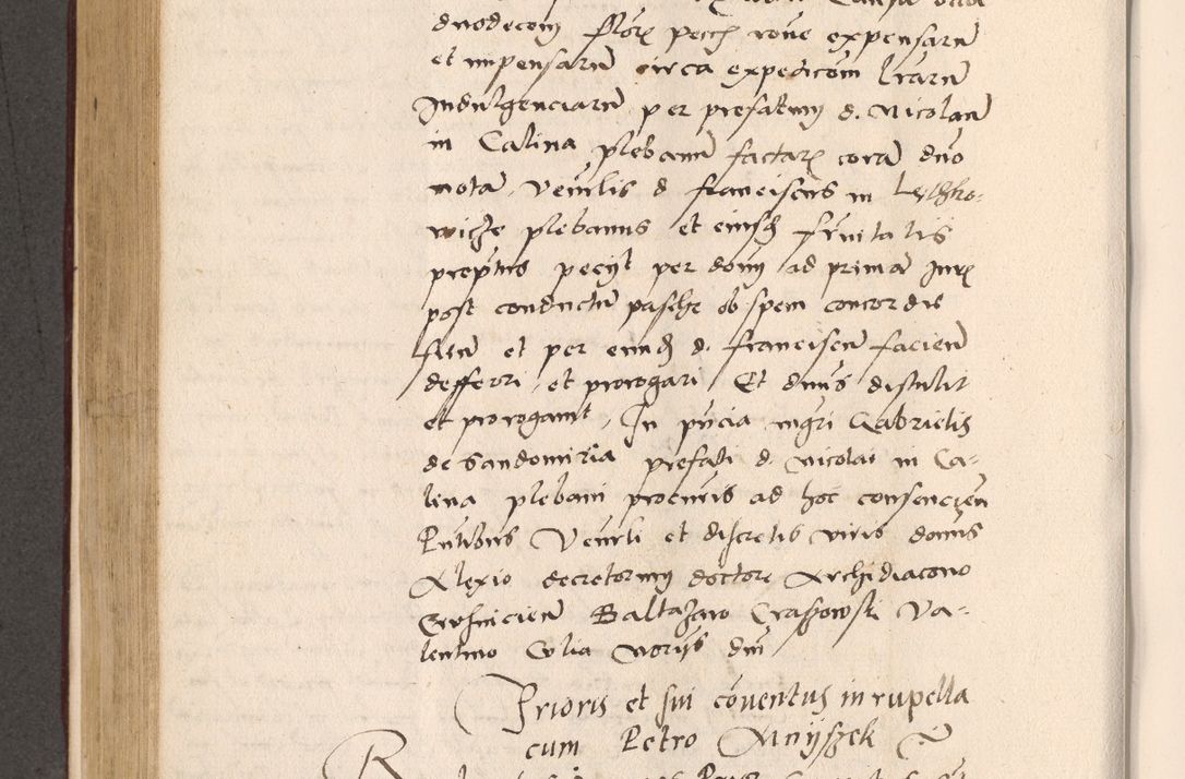 Zdjęcie nr 462 dla obiektu archiwalnego: Acta actorum, sententiarum diffinitivarum coram reverendo domino Petro Miscowski canonico et in spiritualibus vicario generali Cracoviensi ad annum Domini Mᵐᵘᵐ DXLVIᵗᵘᵐ, cuius indictio est quarta, pontificatus sanctissimi in Christo patris et domini nostri domini Pauli divina providencia pape tercii, a die tercia mensis Novembris, annus duodecimus (sic!) feliciter continuantur