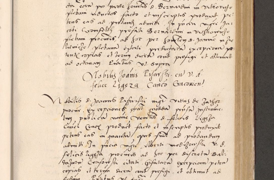 Zdjęcie nr 453 dla obiektu archiwalnego: Acta actorum, sententiarum diffinitivarum coram reverendo domino Petro Miscowski canonico et in spiritualibus vicario generali Cracoviensi ad annum Domini Mᵐᵘᵐ DXLVIᵗᵘᵐ, cuius indictio est quarta, pontificatus sanctissimi in Christo patris et domini nostri domini Pauli divina providencia pape tercii, a die tercia mensis Novembris, annus duodecimus (sic!) feliciter continuantur