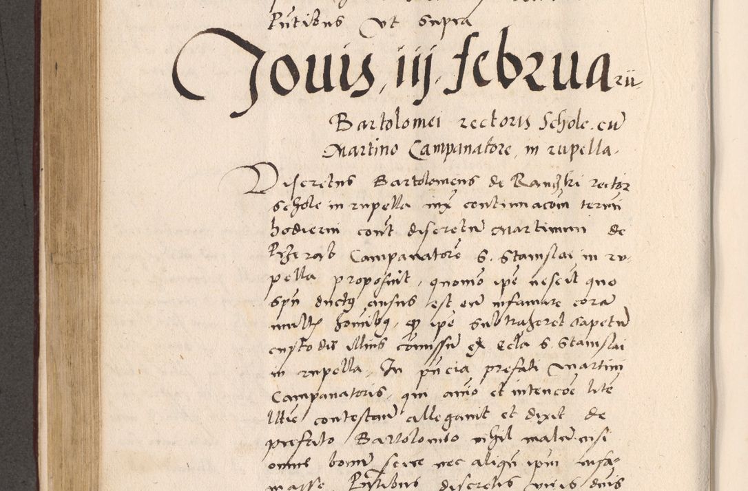 Zdjęcie nr 450 dla obiektu archiwalnego: Acta actorum, sententiarum diffinitivarum coram reverendo domino Petro Miscowski canonico et in spiritualibus vicario generali Cracoviensi ad annum Domini Mᵐᵘᵐ DXLVIᵗᵘᵐ, cuius indictio est quarta, pontificatus sanctissimi in Christo patris et domini nostri domini Pauli divina providencia pape tercii, a die tercia mensis Novembris, annus duodecimus (sic!) feliciter continuantur